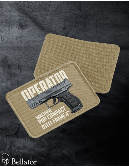 Walther PDP Compact Steel Frame 4 patch with Velcro, desert