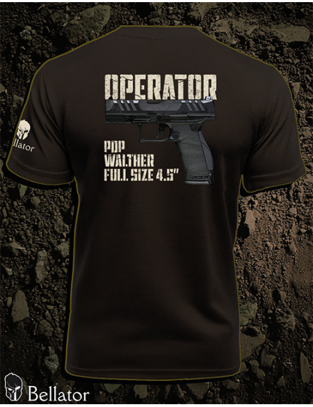T-shirt CZ Operator Walther PDP Full Size 4.5 black