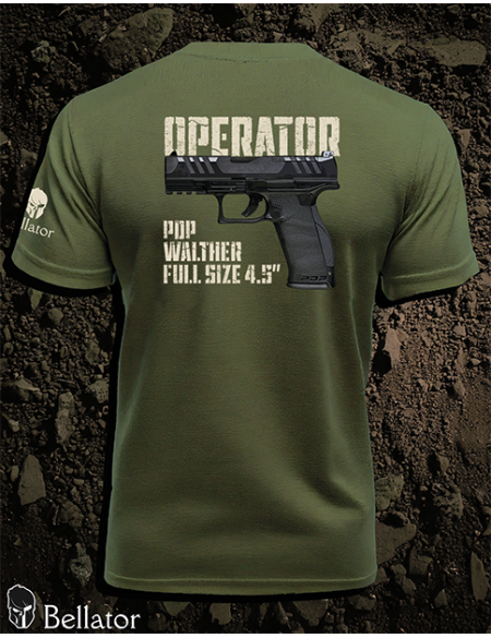 T-shirt CZ Operator Walther PDP Full Size 4.5 black
