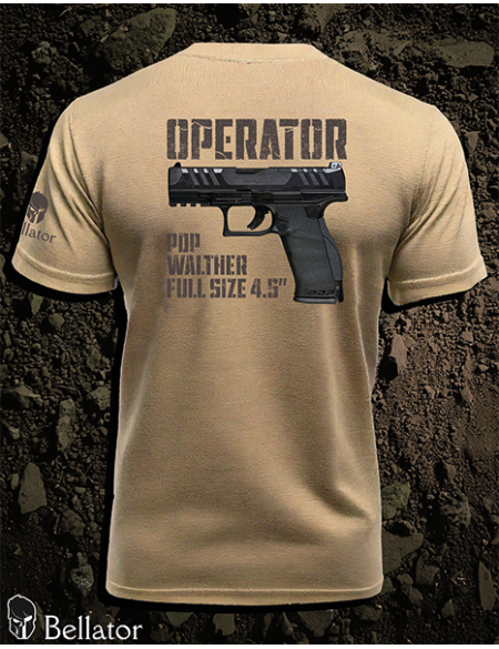 T-shirt CZ Operator Walther PDP Full Size 4.5 black