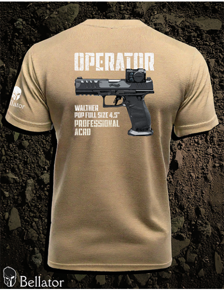 T-shirt CZ Operator Walther PDP Full Size 4.5 Professional ACRO black