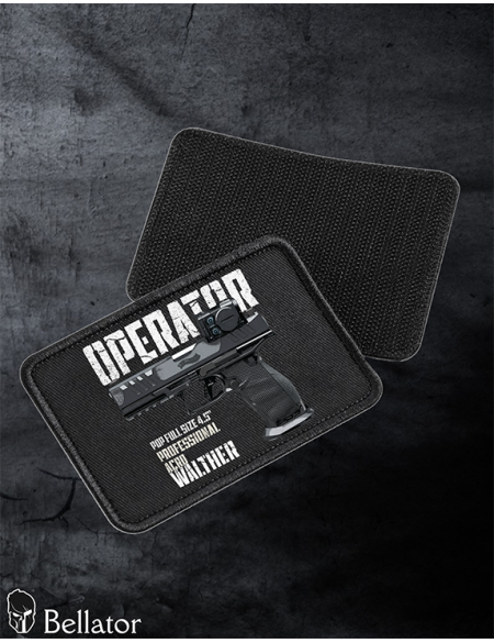 Walther PDP Full Size 4.5 patch with Velcro, black