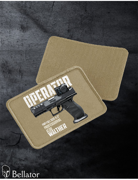 Walther PDP Full Size 4.5 patch with Velcro, black