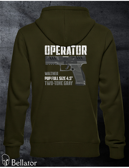Sweatshirt Operator Walther PDP Full Size 4.5 Two-Tone Gray black