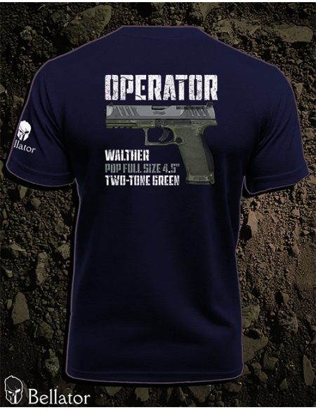 T-shirt CZ Operator Walther PDP Full Size 4.5 Two-Tone Green black