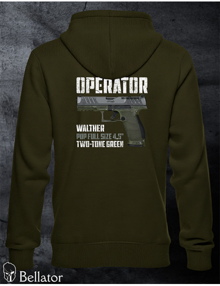 Sweatshirt Operator Walther PDP Full Size 4.5 Two-Tone Green light gray