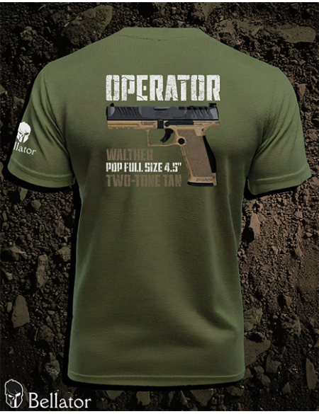 T-shirt CZ Operator Walther PDP Full Size 4.5 Two-Tone Green black