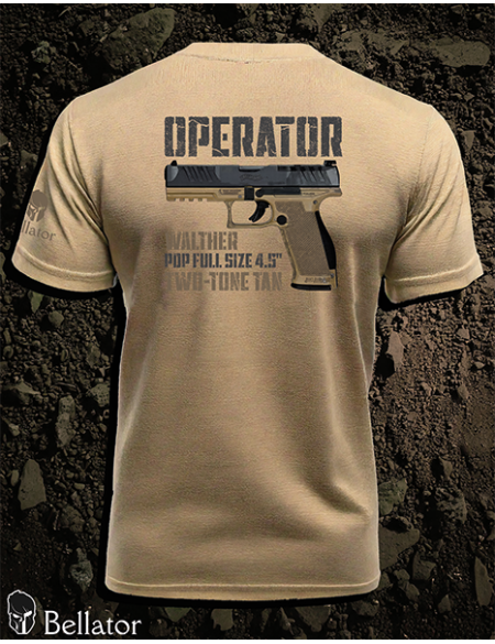 T-shirt CZ Operator Walther PDP Full Size 4.5 Two-Tone Green black