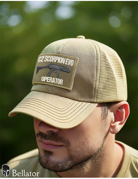 Hat with a lion mesh Conflict Olive