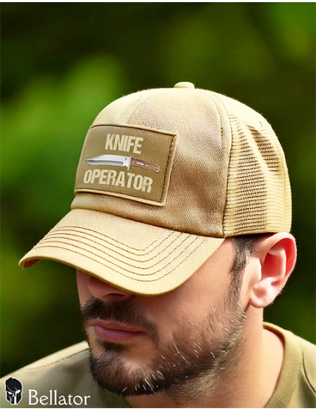 Hat with a lion mesh Conflict Olive