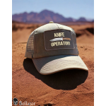 Hat with a lion mesh Conflict Olive