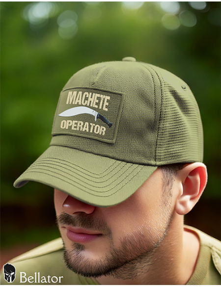 Hat with a lion mesh Conflict Olive