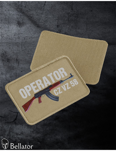 Patch CZ VZ 58 Operator with Velcro, black