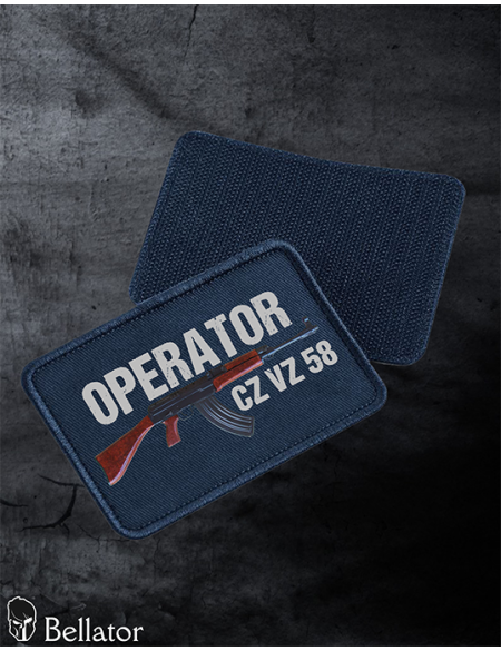 Patch CZ VZ 58 Operator with Velcro, black
