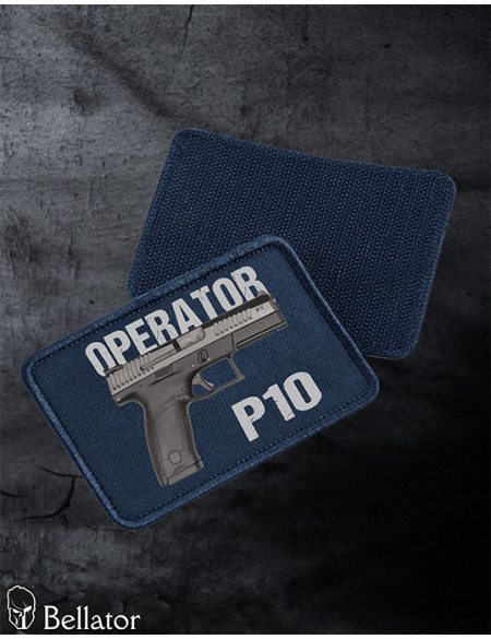Patch CZ P10 operator with Velcro, black