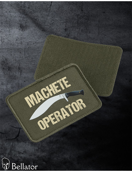 Machete Operator patch with velcro, black
