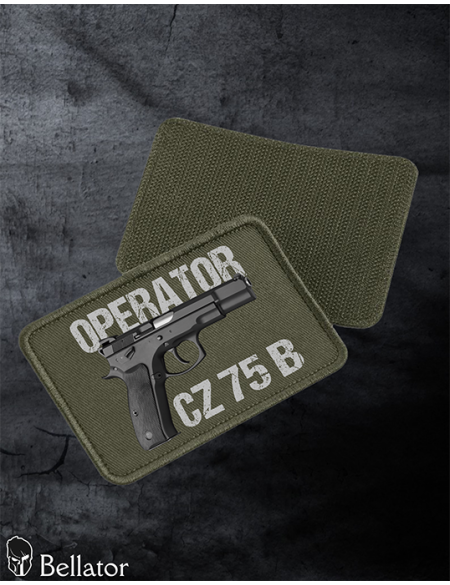 Patch CZ 75 P-01 with Velcro, black