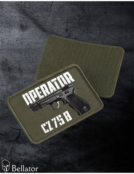 Patch CZ 75 P-01 with Velcro, black