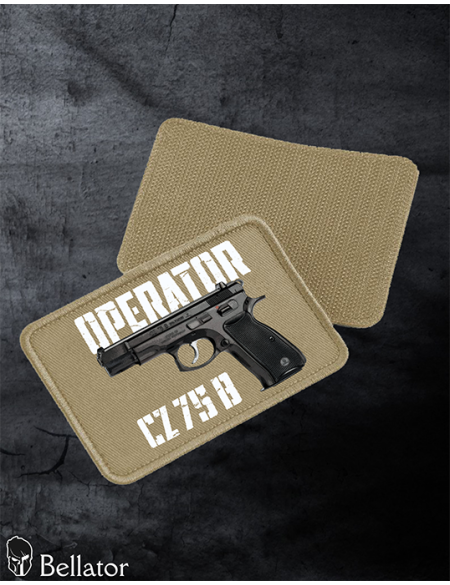 Patch CZ 75 P-01 with Velcro, black
