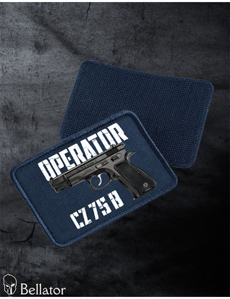 Patch CZ 75 P-01 with Velcro, black