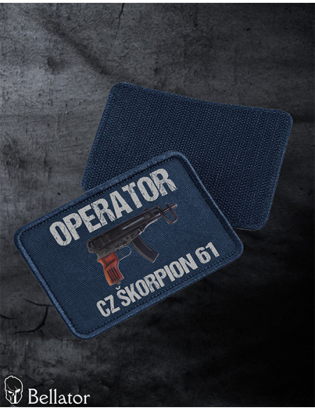 Scorpion 61 Operator patch with Velcro, black