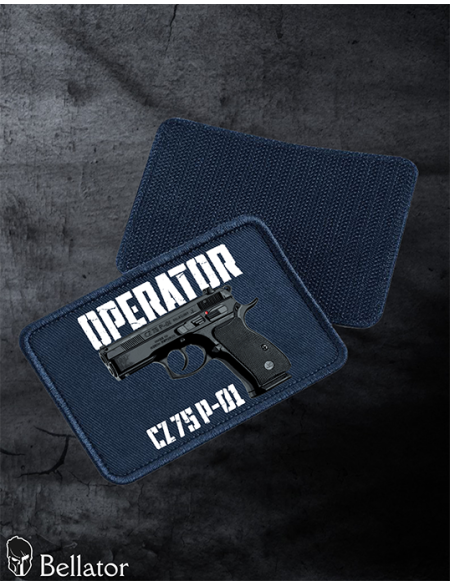 Patch CZ 75 P-01 with Velcro, black