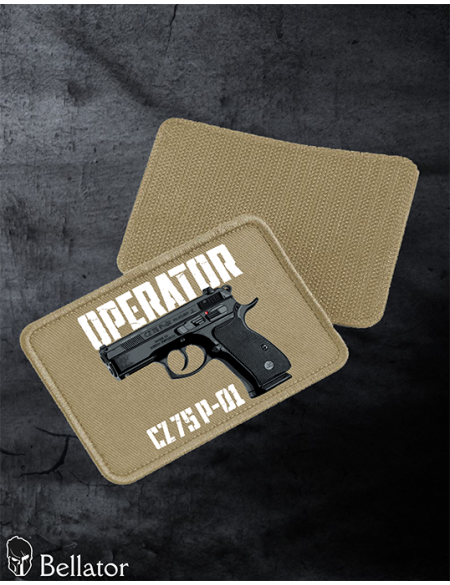 Patch CZ 75 P-01 with Velcro, black