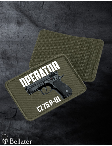 Patch CZ 75 P-01 with Velcro, black