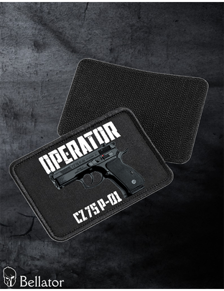 Patch CZ 75 P-01 with Velcro, black