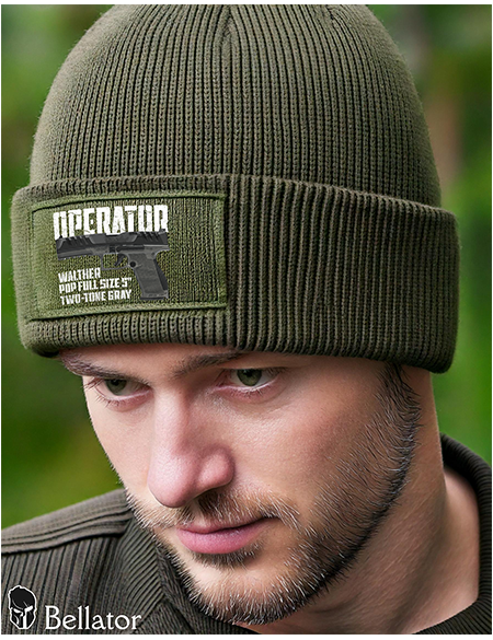Knit Cap Operator Walther PDP Full Size 4.5 Two-Tone Tan Black