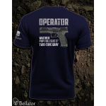 T-shirt Operator Walther PDP Full Size 5 Two-Tone Gray navy S