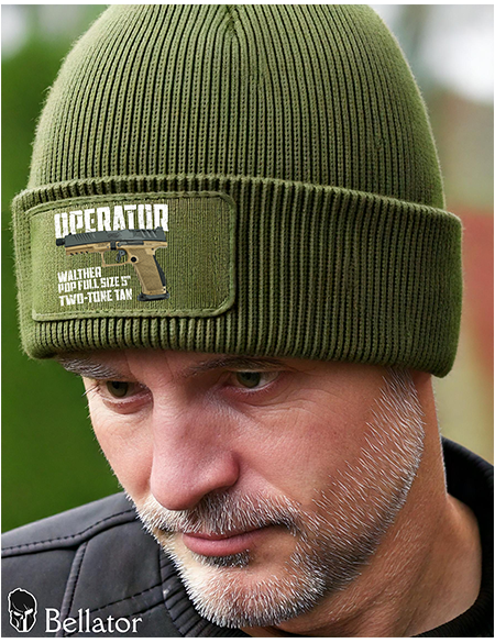 Knit Cap Operator Walther PDP Full Size 5 Two-Tone Tan Black