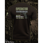 T-shirt Operator Walther PDP Full Size 5 Two-Tone Green black