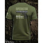 T-shirt Operator Walther PDP Full Size 5 Two-Tone Green black