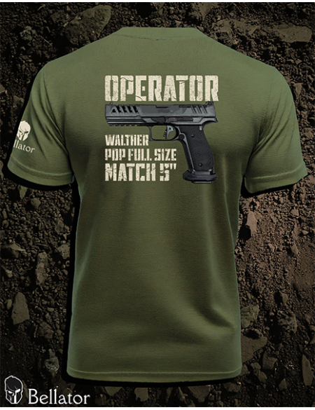 T-shirt Operator Walther PDP Full Size Match 5 black
