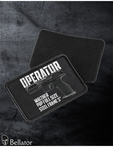 Walther PDP Match Full Size Steel Frame 5 patch with Velcro, black