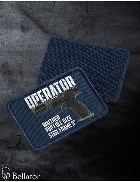 Walther PDP Match Full Size Steel Frame 5 patch with Velcro, black