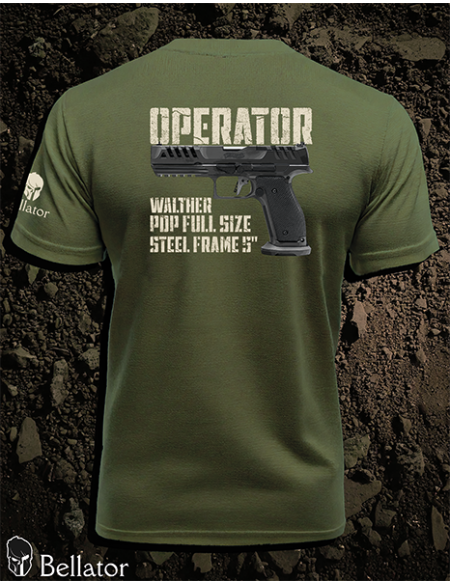 T-shirt Operator Walther PDP Match Full Size Steel Frame 5 black