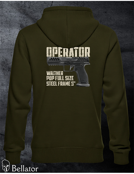 Sweatshirt Operator Walther PDP Match Full Size Steel Frame 5 olive L