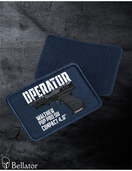 Walther PDP Pro SD Compact 4.6 patch with Velcro, black