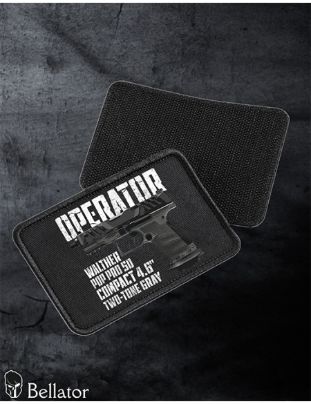 Walther PDP Pro SD Compact 4.6 Two-Tone Gray patch with black Velcro