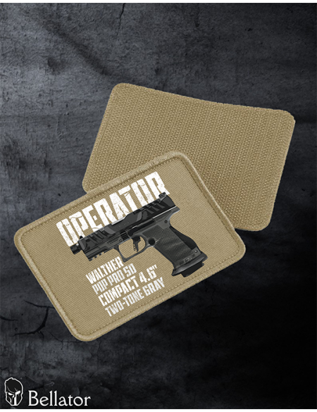 Walther PDP Pro SD Compact 4.6 Two-Tone Gray patch with black Velcro