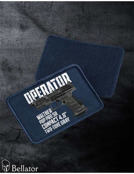 Walther PDP Pro SD Compact 4.6 Two-Tone Gray patch with black Velcro