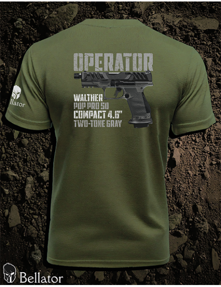 T-shirt Operator Walther PDP Pro SD Compact 4.6 Two-Tone Gray black