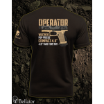 Operator T-shirt Walther PDP Pro SD Compact 4.6 Two-Tone Tan black