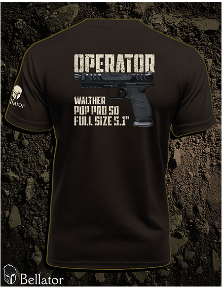 Operator T-shirt Walther PDP Pro SD Full Size 5.1 black