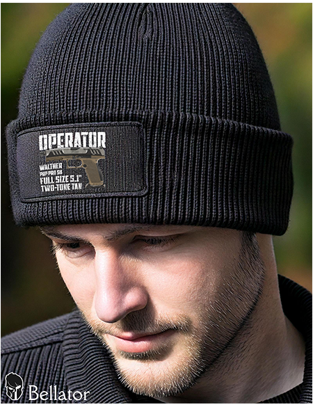 Operator Walther PDP Pro SD Full Size 5.1 Two-Tone Tan Knit Hat Black
