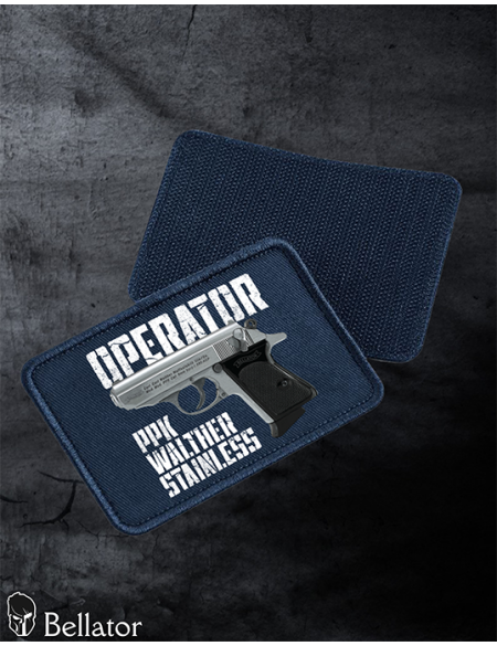 Operator patch Walther PPK Stainless black