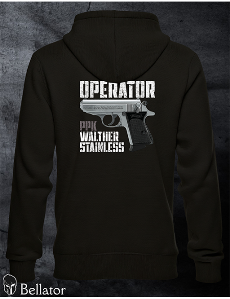 Sweatshirt Operator Walther PPK Stainless black