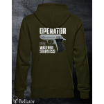 Sweatshirt Operator Walther PPK Stainless black